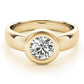 Solitaire Bezel Set Engagement Ring