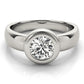 Solitaire Bezel Set Engagement Ring