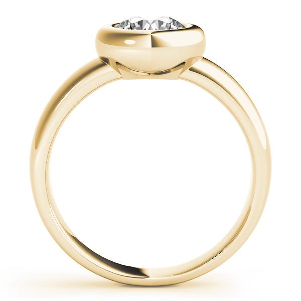 Solitaire Bezel Set Engagement Ring