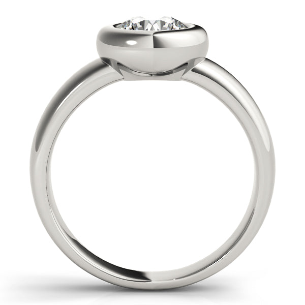 Solitaire Bezel Set Engagement Ring