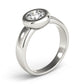 Solitaire Bezel Set Engagement Ring