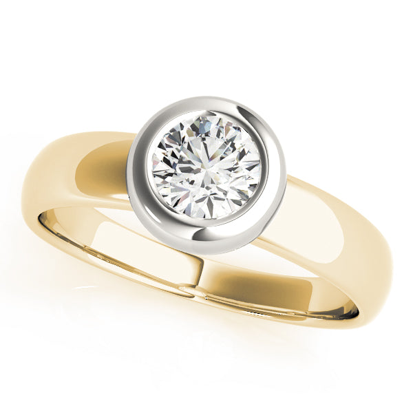 Solitaire Bezel Set Engagement Rings