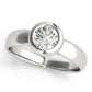 Solitaire Bezel Set Engagement Rings