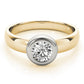 Solitaire Bezel Set Engagement Rings