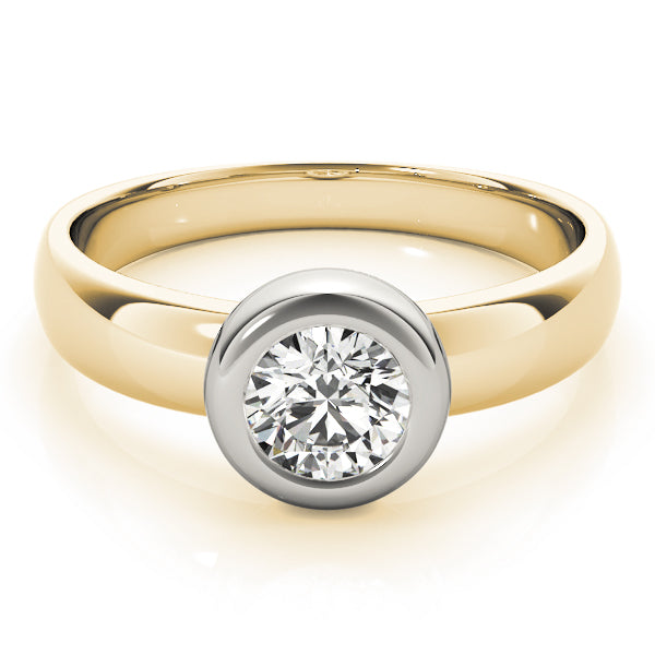 Solitaire Bezel Set Engagement Rings