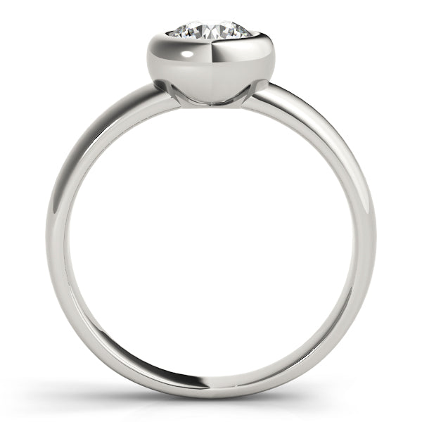 Solitaire Bezel Set Engagement Rings