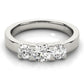 3-Stone Round Engagement Rings
