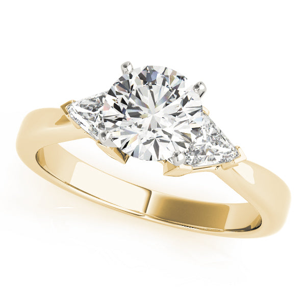 3-Stone Trillion Shape Engagement Ring