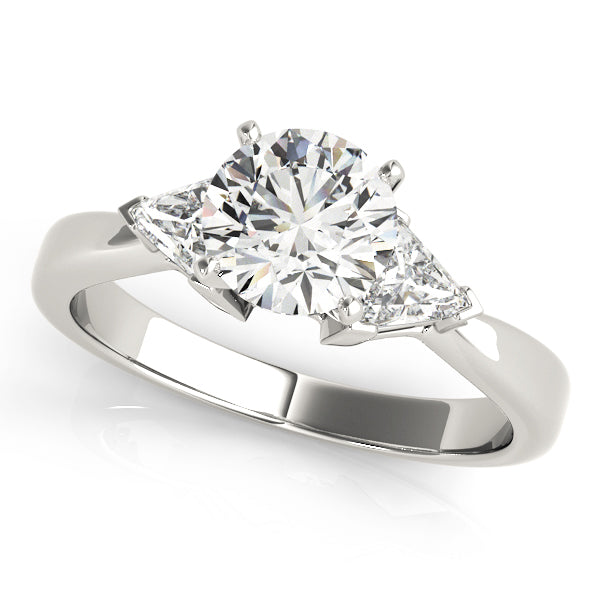 3-Stone Trillion Shape Engagement Ring