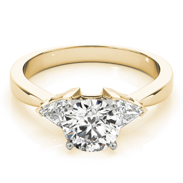 3-Stone Trillion Shape Engagement Ring