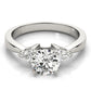 3-Stone Trillion Shape Engagement Ring