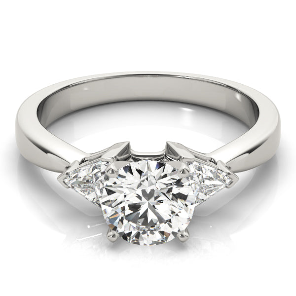 3-Stone Trillion Shape Engagement Ring