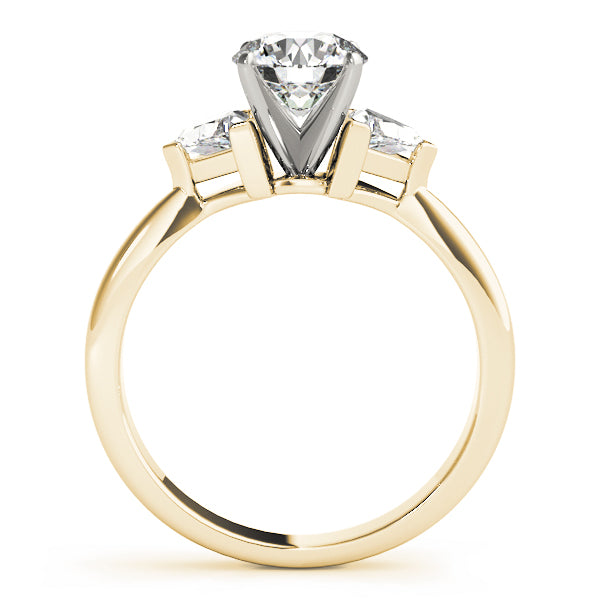 3-Stone Trillion Shape Engagement Ring
