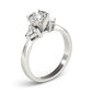 3-Stone Trillion Shape Engagement Ring