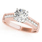 Channel Set Single Row Engagement Ring