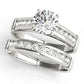 Channel Set Single Row Engagement Ring
