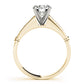 Channel Set Single Row Engagement Ring