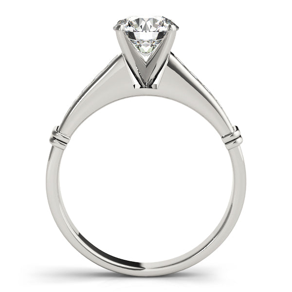 Channel Set Single Row Engagement Ring