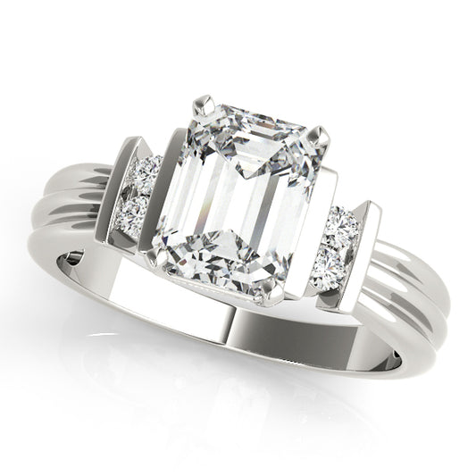 Bar Set Emerald Color Ring