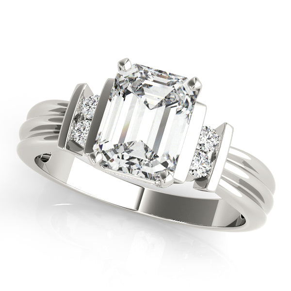 Bar Set Emerald Color Ring