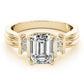 Bar Set Emerald Color Ring