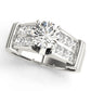 Channel Set Princess Cut Engagement Rings
