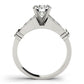 Channel Set Princess Cut Engagement Rings