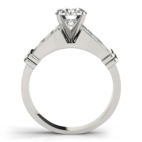 Channel Set Princess Cut Engagement Rings