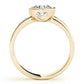 Single Row Channel Set Bezel Engagement Ring