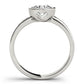 Single Row Channel Set Bezel Engagement Ring
