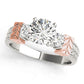 ENGAGEMENT RINGS 3 STONE ROUND