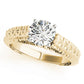 Vintage Filigree Solitaire Engagement Ring