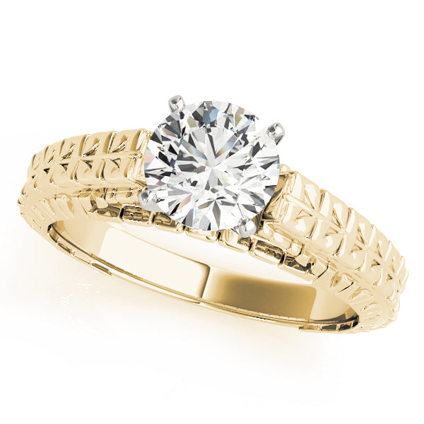 Vintage Filigree Solitaire Engagement Ring