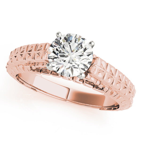 Vintage Filigree Solitaire Engagement Ring