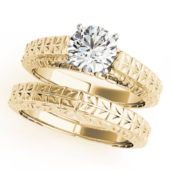 Vintage Filigree Solitaire Engagement Ring