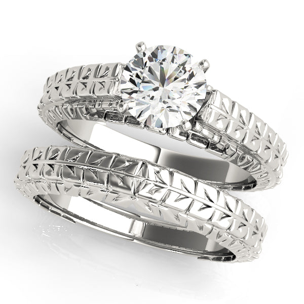 Vintage Filigree Solitaire Engagement Ring