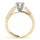 Vintage Filigree Solitaire Engagement Ring