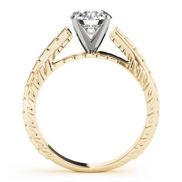 Vintage Filigree Solitaire Engagement Ring