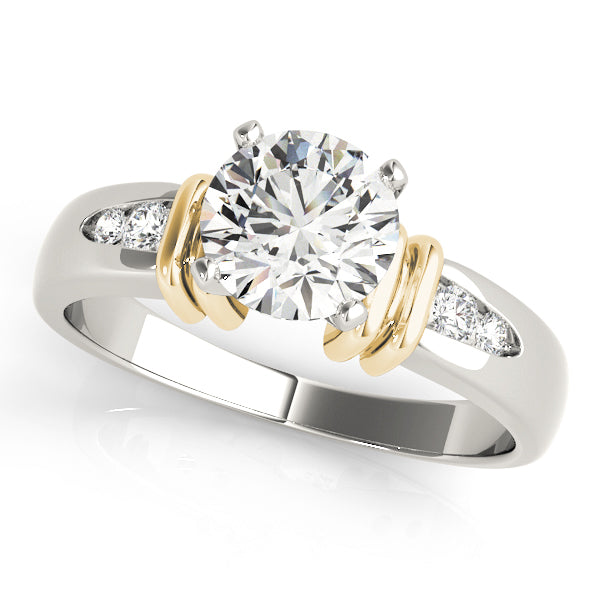 Channel Set Single Row Engagement Ring