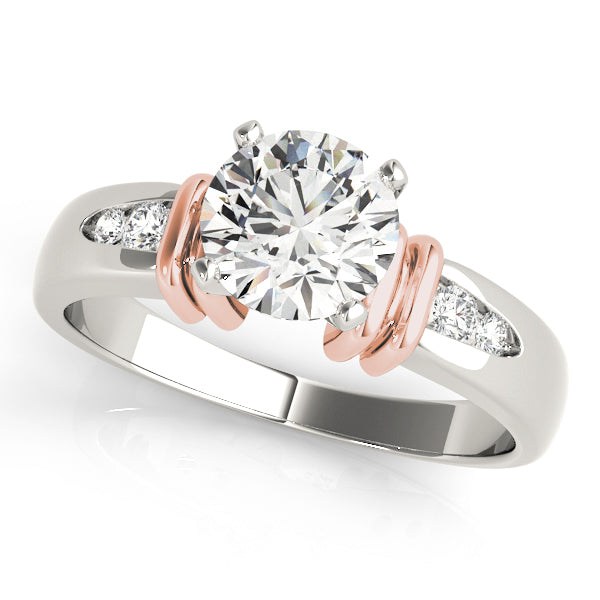 Channel Set Single Row Engagement Ring
