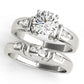 Channel Set Single Row Engagement Ring