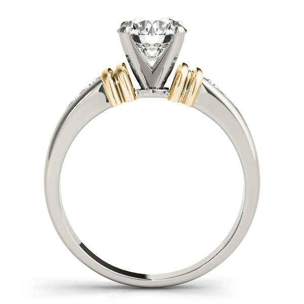 Channel Set Single Row Engagement Ring