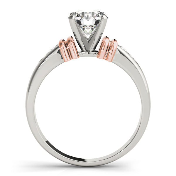 Channel Set Single Row Engagement Ring