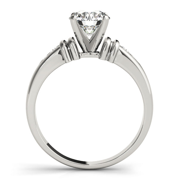 Channel Set Single Row Engagement Ring