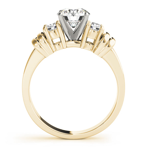 3-Stone Round Engagement Rings