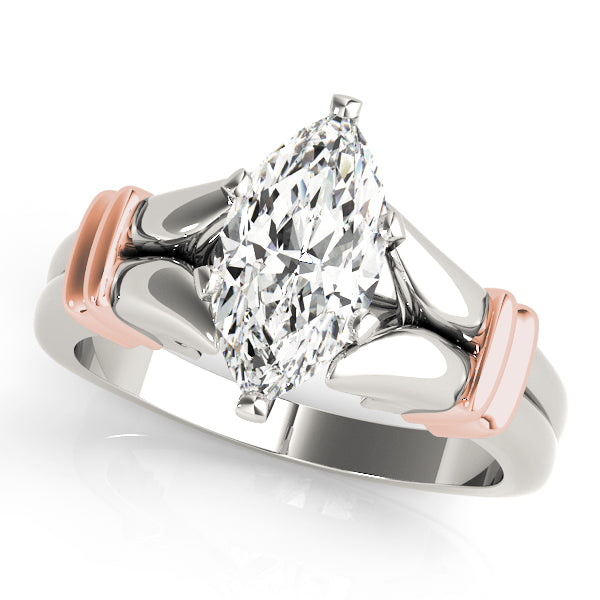 Solitaire Peghead Engagement Ring