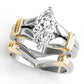 Solitaire Peghead Engagement Ring