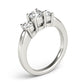 3-Stone Round Engagement Ring