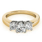 3-Stone Round Engagement Ring