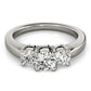 3-Stone Round Engagement Ring